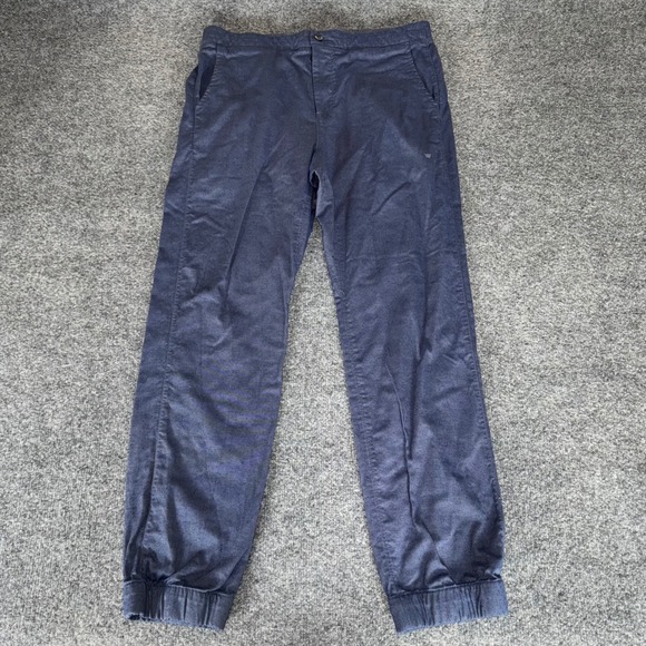 Mack Weldon Jogger Pants Mens Large 32x29 Blue Athletic Casual Lounge Drawstring - Picture 1 of 8